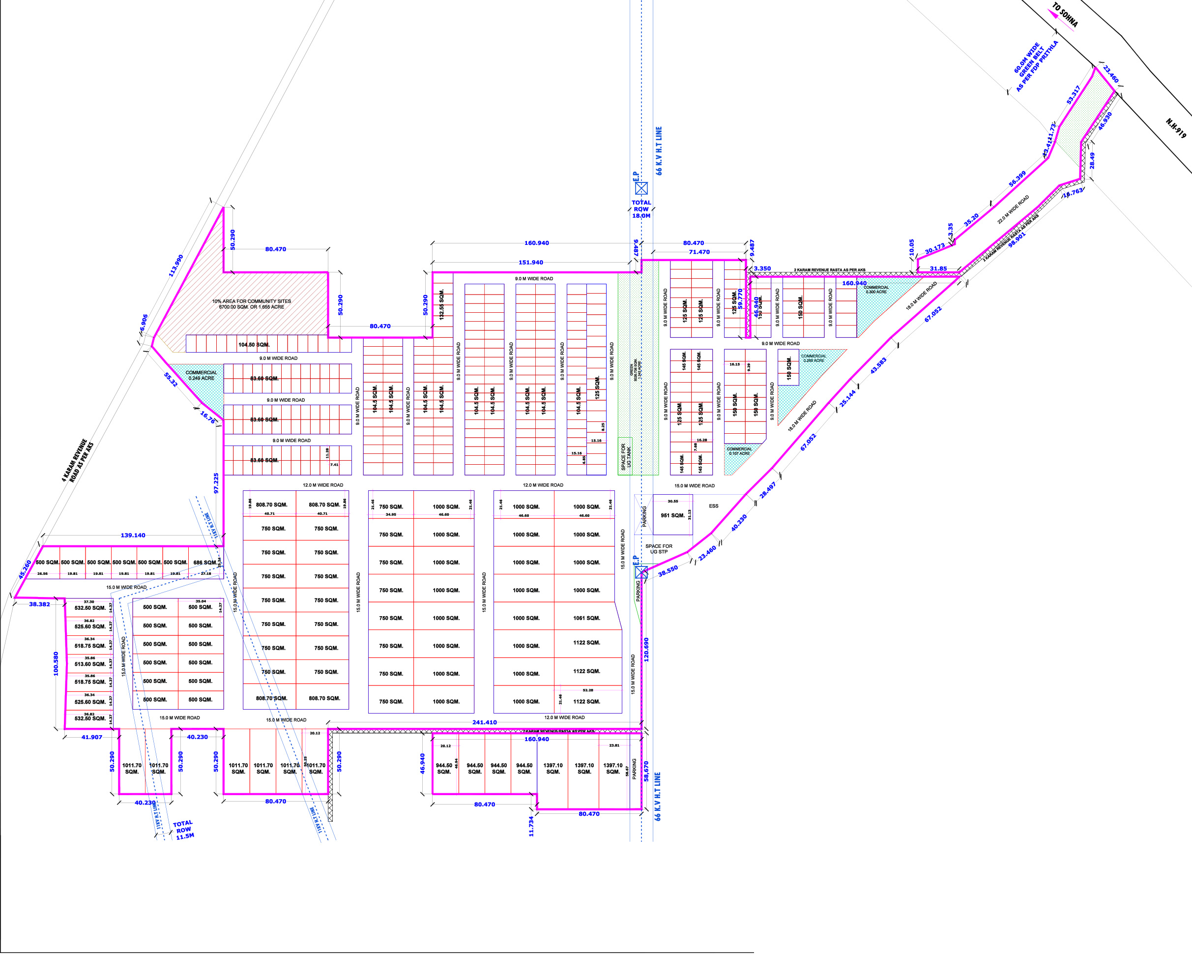 Rasa Enclave plots in palwal, Rasa Enclave Master Plan